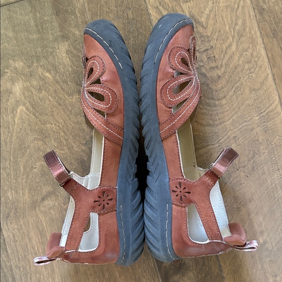 Jambu Women’s Magnolia Encore Mary Jane Flats Brown Comfort Shoe Size 9 - Picture 6 of 11